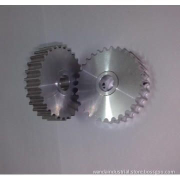 Aluminum Machined Gears with CNC Turning and Rolling Process